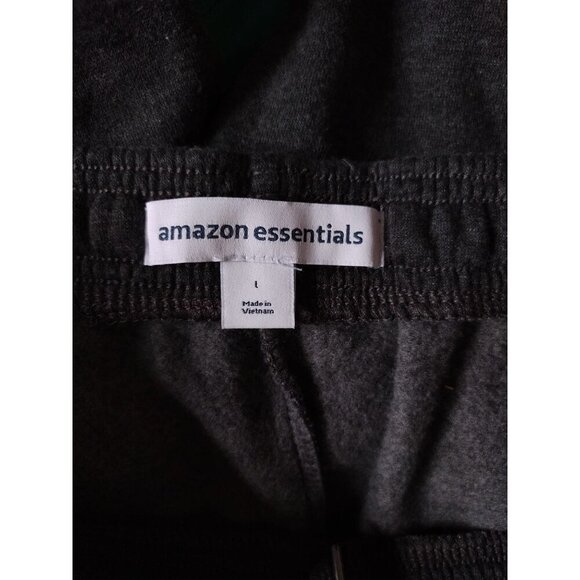 Men's fleece sports pants made of cotton and polyester, grey, size L. NWT - Picture 4 of 8